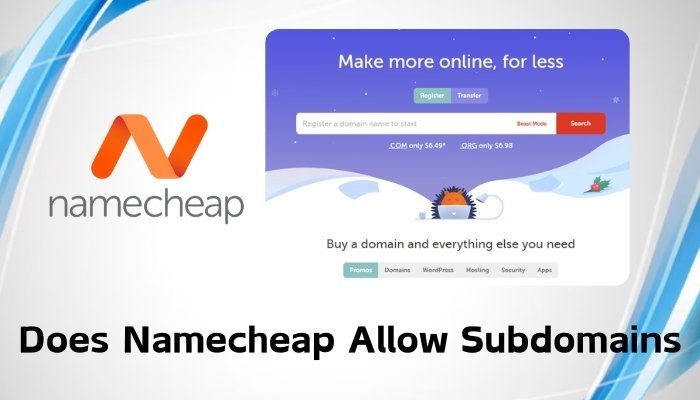 Does Namecheap Allow Subdomains
